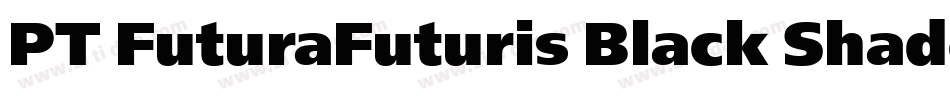 PT FuturaFuturis Black Shadow Cyrillic字体转换